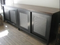 Hot Rolled Steel and Oak Sideboard